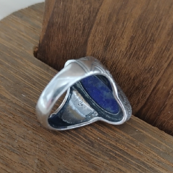 SALE! Carolyn Pollack Relios Lapis Lazuli 925 Sterling Silver Ring Sz.7 - Picture 10 of 10